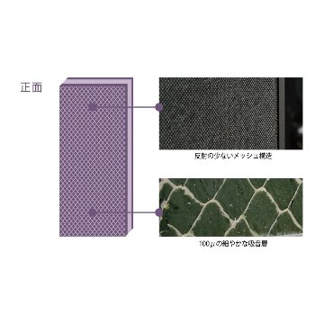 SHIZUKA Stillness Panel 脚付き ブラック (500mm×500mm) B-500-1の画像