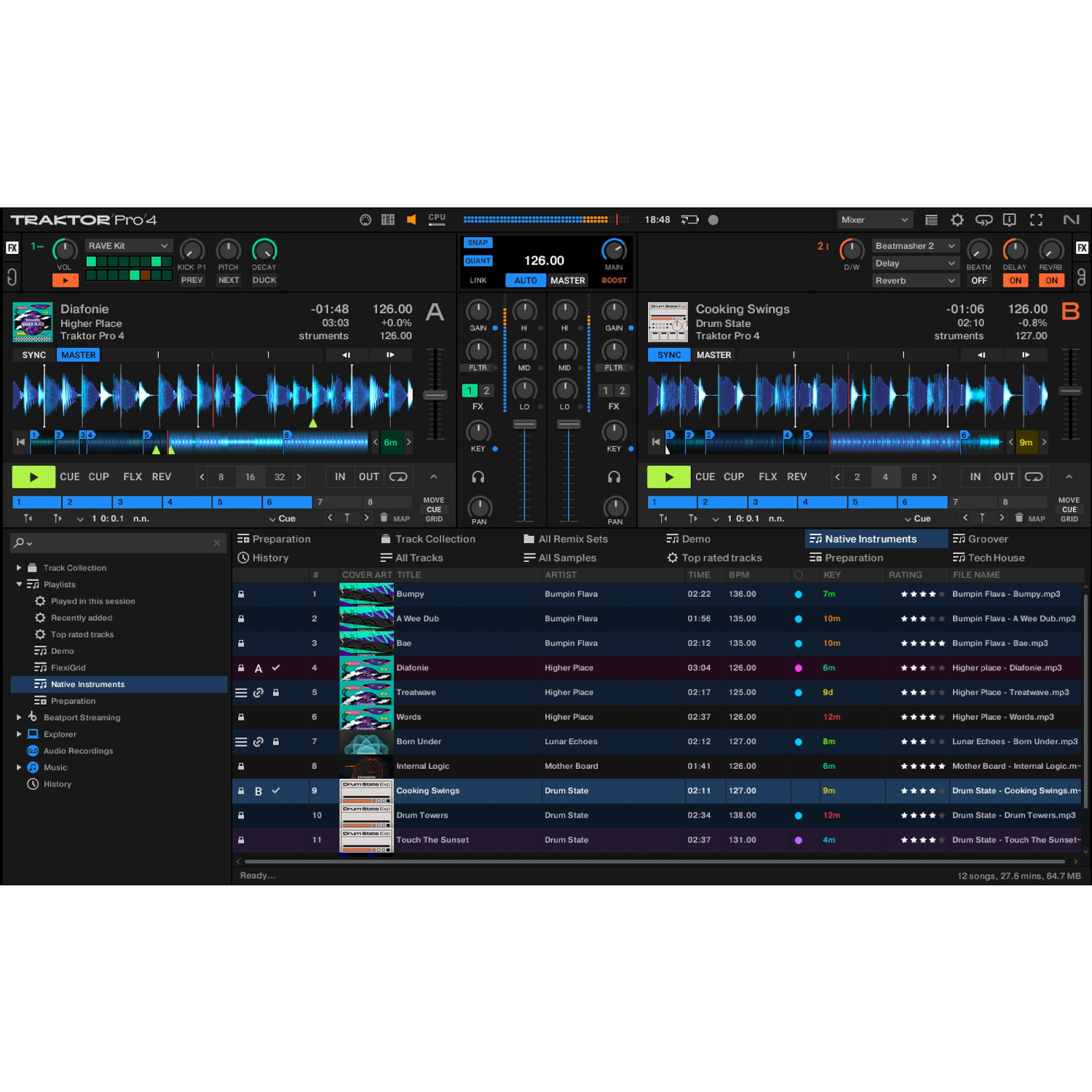 Native Instruments Traktor Pro 4 DJソフトウェア 《メール納品・ダウンロード版》の画像