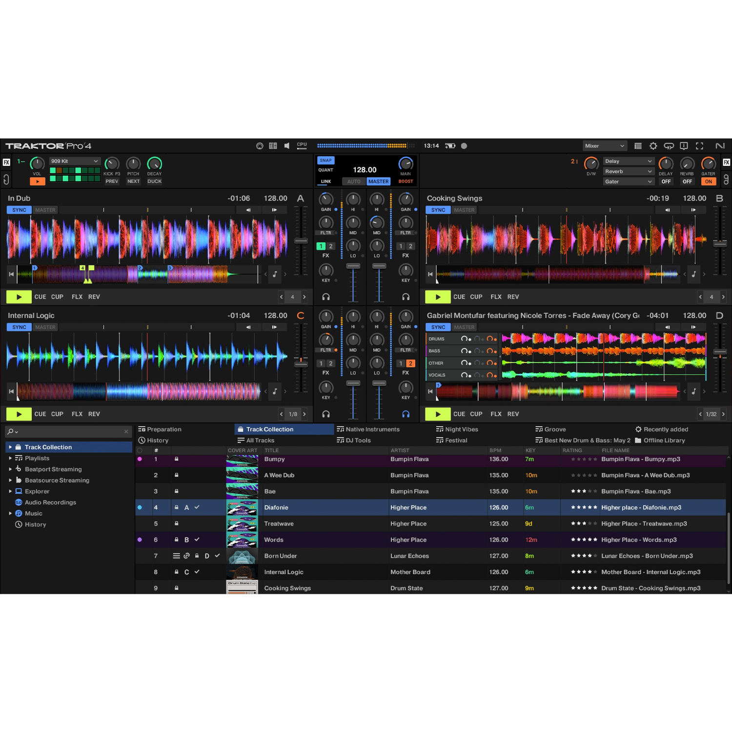 Native Instruments Traktor Pro 4 DJソフトウェア 《メール納品・ダウンロード版》の画像