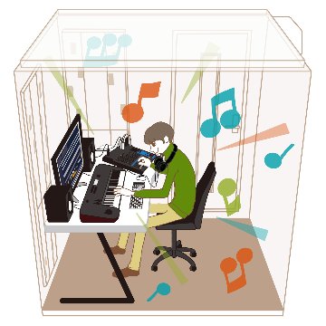 【納品エリア指定商品】ヤマハ防音室 アビテックス セフィーネNS 1.5畳 ボックスタイプ AMD15シリーズの画像