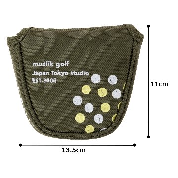Putter Cover Ballistic Nylon ダブル磁石 オリーブ色の画像