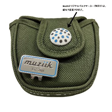Putter Cover Ballistic Nylon ダブル磁石 オリーブ色の画像