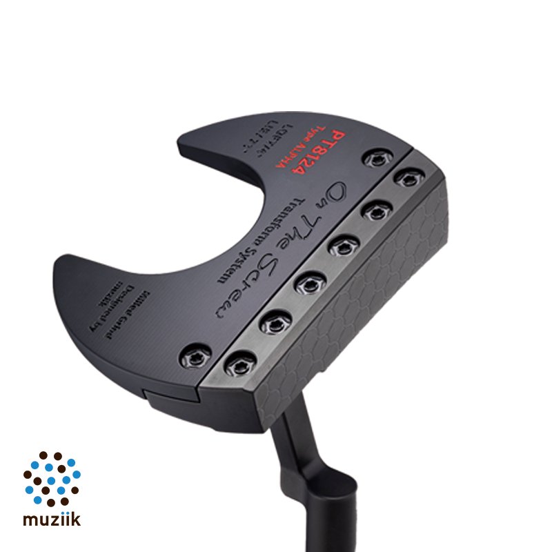 【展示品】PT8124 Transform System Putter 純正スチール　スクエアテーパレス黒　34インチの画像