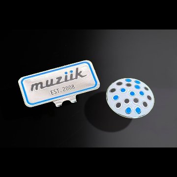 ドーム型ゴルフマーカー＆ハットクリップセットの画像