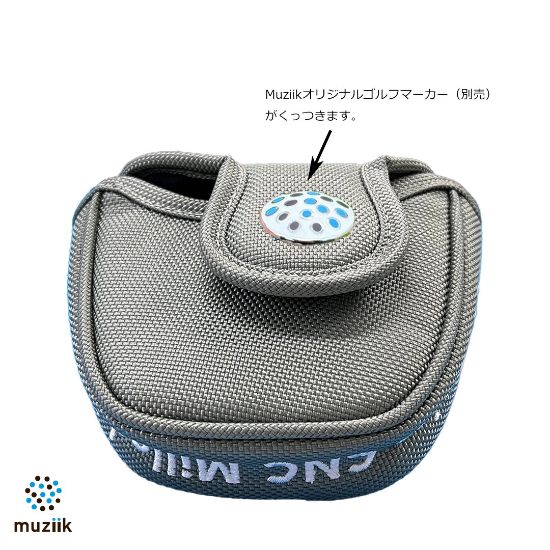 Putter Cover Ballistic Nylon ダブル磁石 ドーム型ゴルフマーカー付きの画像