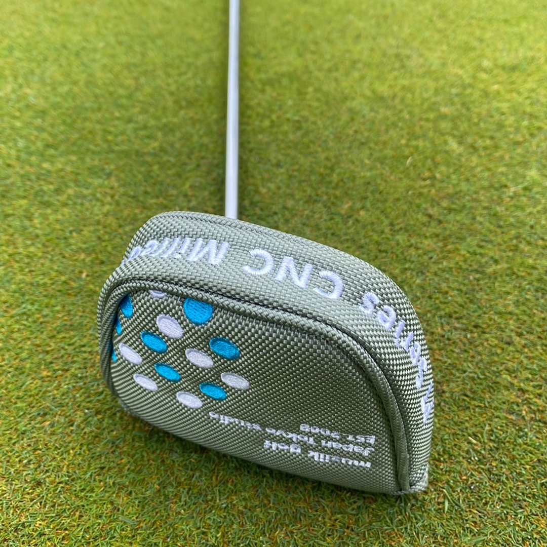 Putter Cover Ballistic Nylon ダブル磁石 ドーム型ゴルフマーカー付きの画像