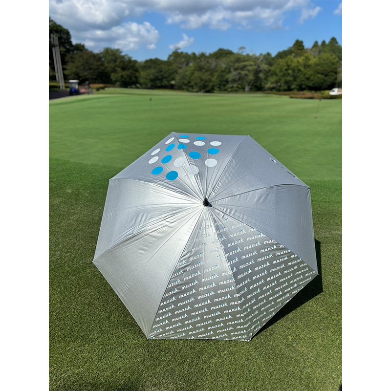 ムジーク　オリジナル晴雨兼用傘　all-weather umbrella　30インチ　ポーチ付きの画像