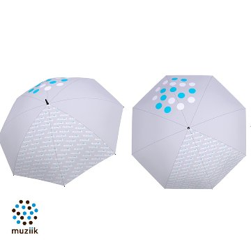 ムジーク　オリジナル晴雨兼用傘　all-weather umbrella　30インチ　ポーチ付き【予約販売７月末入荷予定】の画像
