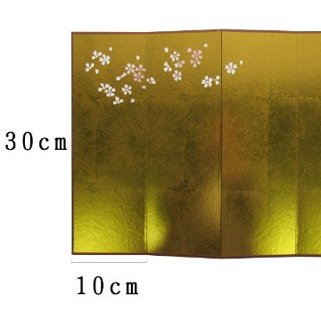 屏風 四曲屏風 無地 桜【限定品 在庫限り】画像