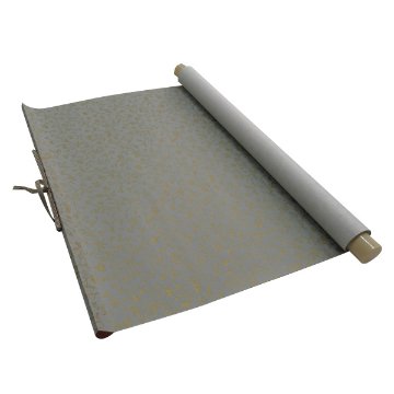 仮巻 [金襴緞子] グレー 半切判の画像