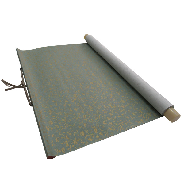 仮巻 [金襴緞子] 緑 半切判の画像