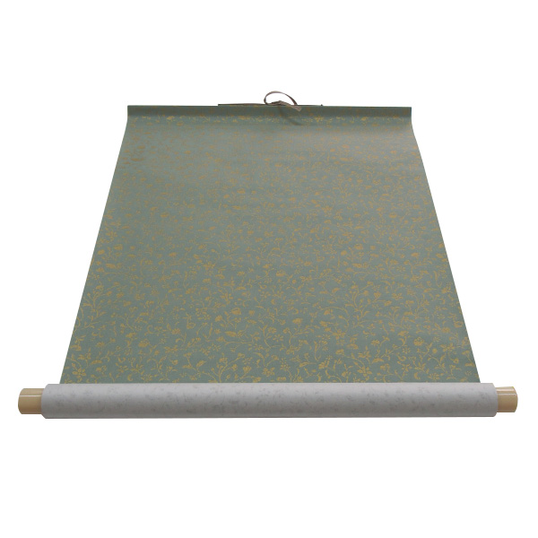 仮巻 [金襴緞子] 緑 半切判の画像