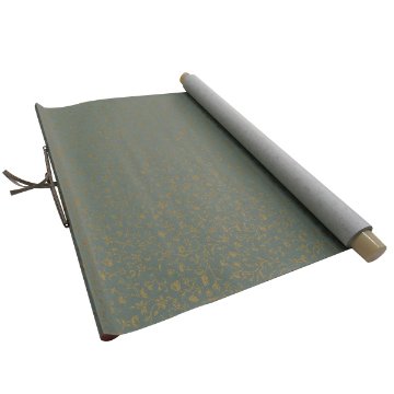 仮巻 [金襴緞子] 緑 半切判の画像