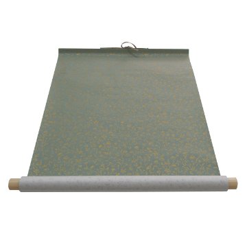 仮巻 [金襴緞子] 緑 半切判の画像