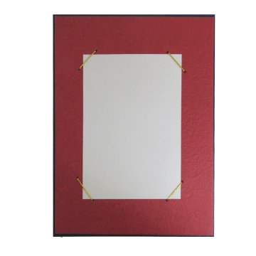 はがき掛 [かおり] 赤 縦横・立て掛け兼用の画像