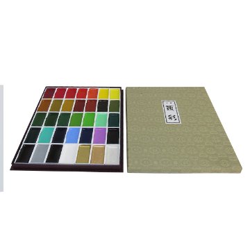 吉祥 [顔彩絵具] 35色 布箱上製の画像