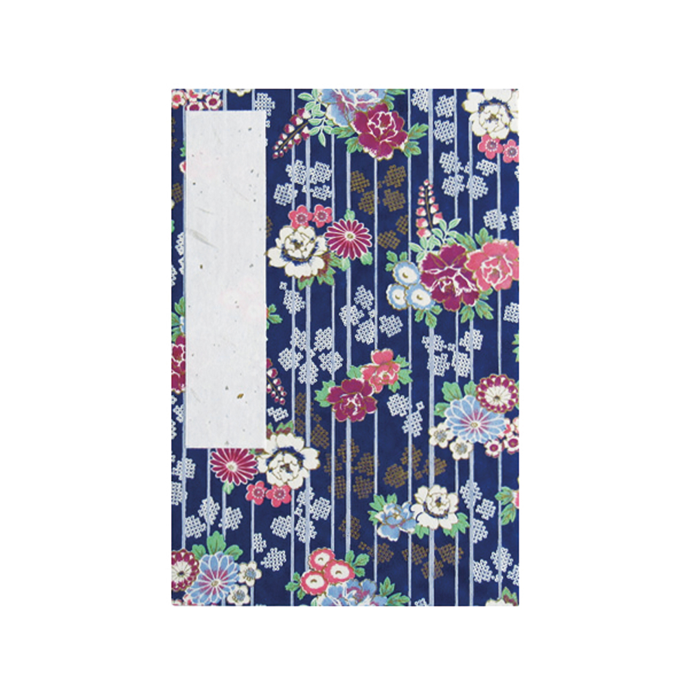 御集印帳 御朱印帳 [友禅柄 牡丹文様] 大 カバー付き（M002-039）の画像