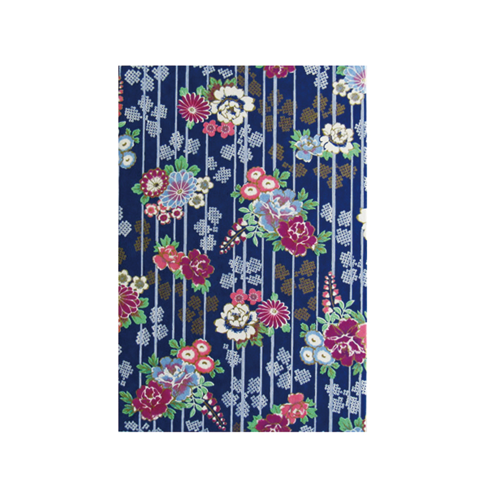 御集印帳 御朱印帳 [友禅柄 牡丹文様] 大 カバー付き（M002-039）の画像