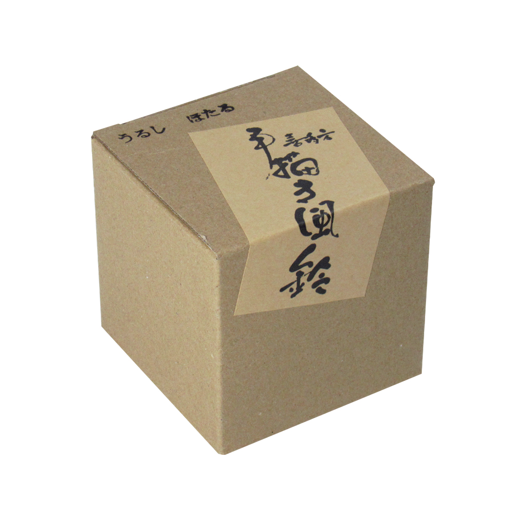 風鈴 ガラス風鈴 手作り風鈴 蒔絵仕上げ[うるし風鈴]ほたる　R-252の画像