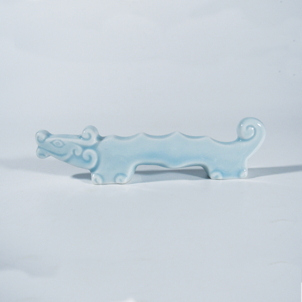 筆置き [アンギラス] 中 青磁 12.5×3.0cmの画像