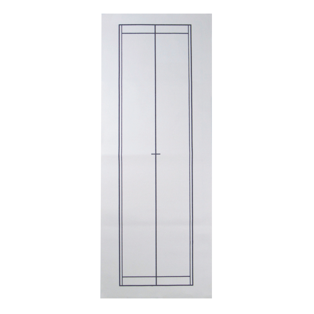 書道 下敷き TRラシャ両面罫入白長半紙中央線の画像