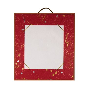 寸松庵掛 [自由人] 砂子切箔縦横兼用　赤の画像