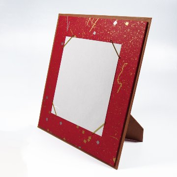 寸松庵掛 [自由人] 砂子切箔縦横兼用　赤の画像