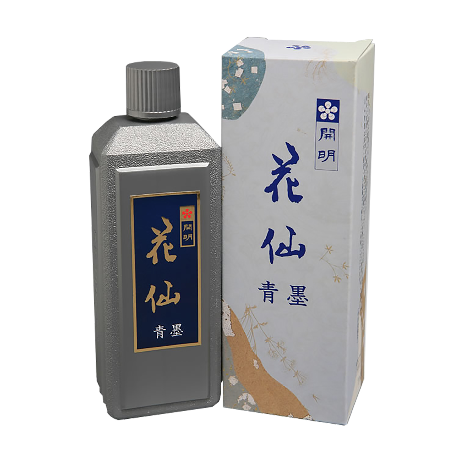 書道 墨汁 墨液 [花仙] 青墨液 400ml　【芸術の秋祭】の画像