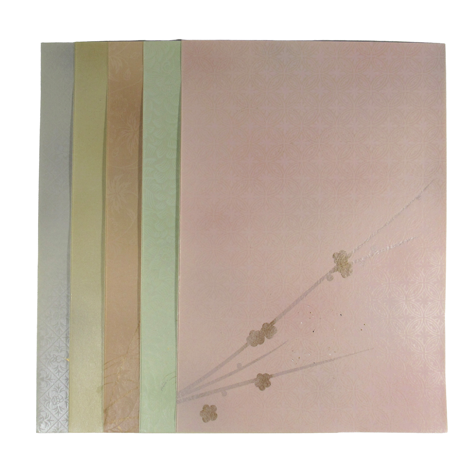 かな料紙 仮名料紙 料紙 [かがやき] タテ　半懐紙判 10枚の画像
