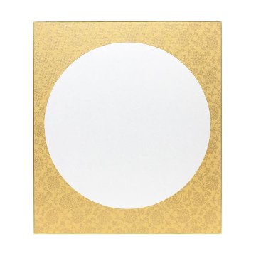 大色紙[円窓]外ﾄﾞﾝｽ内画仙　金茶　1枚の画像