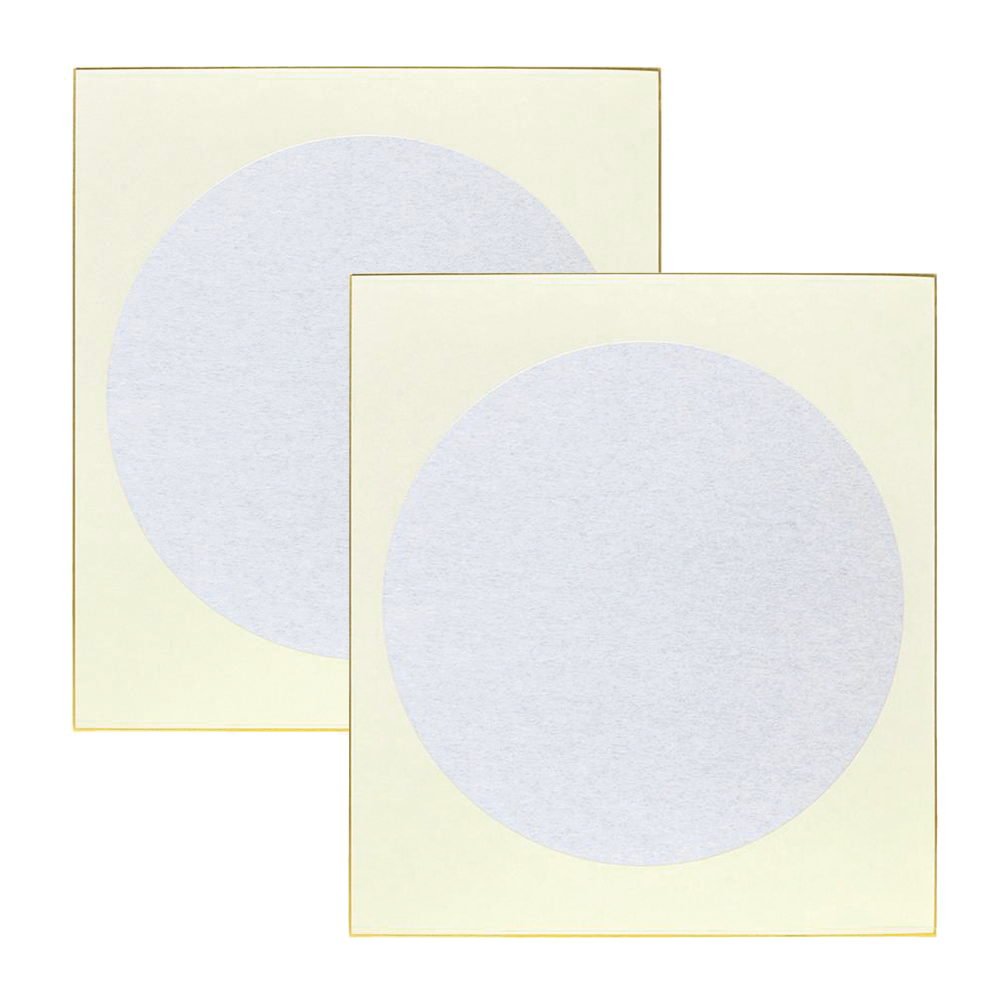 大色紙[銀潜紙特選]型もの 月形　2枚入りの画像