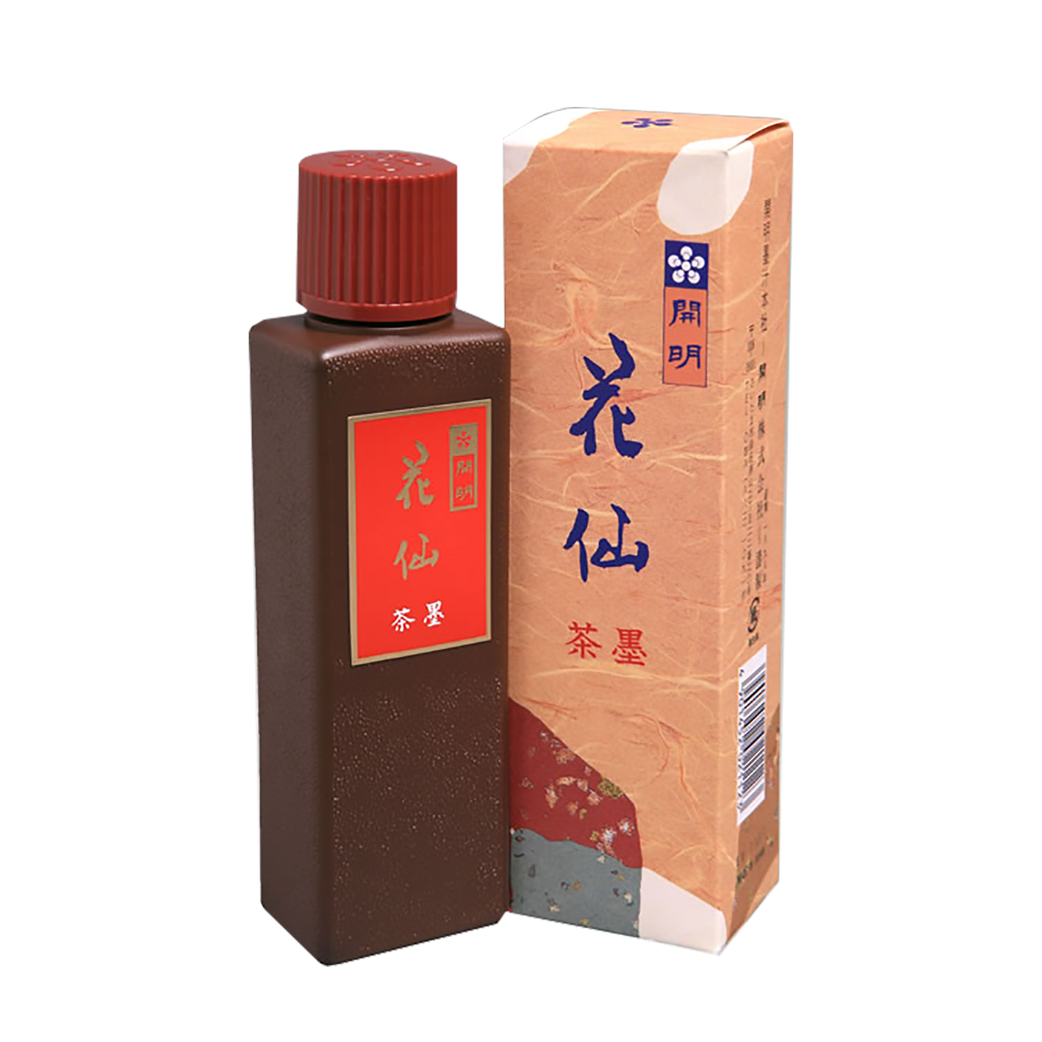 書道 墨汁 墨液 [花仙] 茶墨液 100ml　【芸術の秋祭】の画像