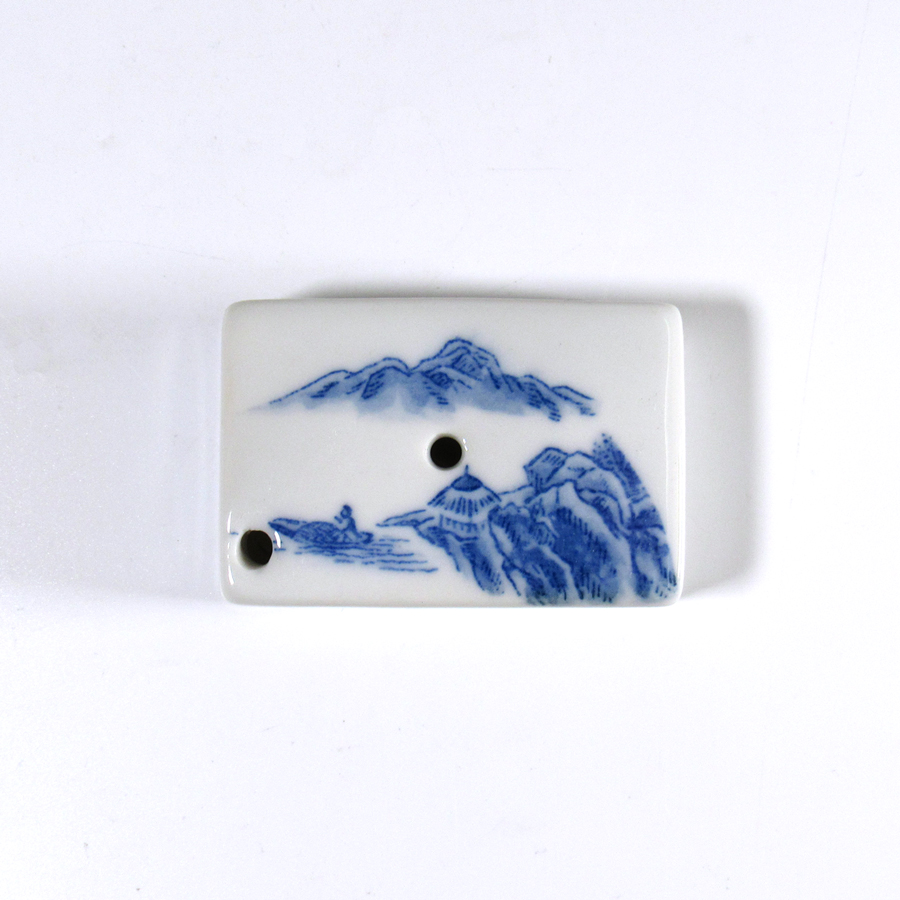 書道 水差し 水滴 山の絵(角)　の画像