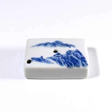 書道 水差し 水滴 山の絵(角)　の画像