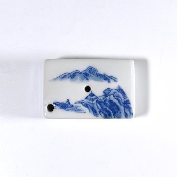 書道 水差し 水滴 山の絵(角)　の画像
