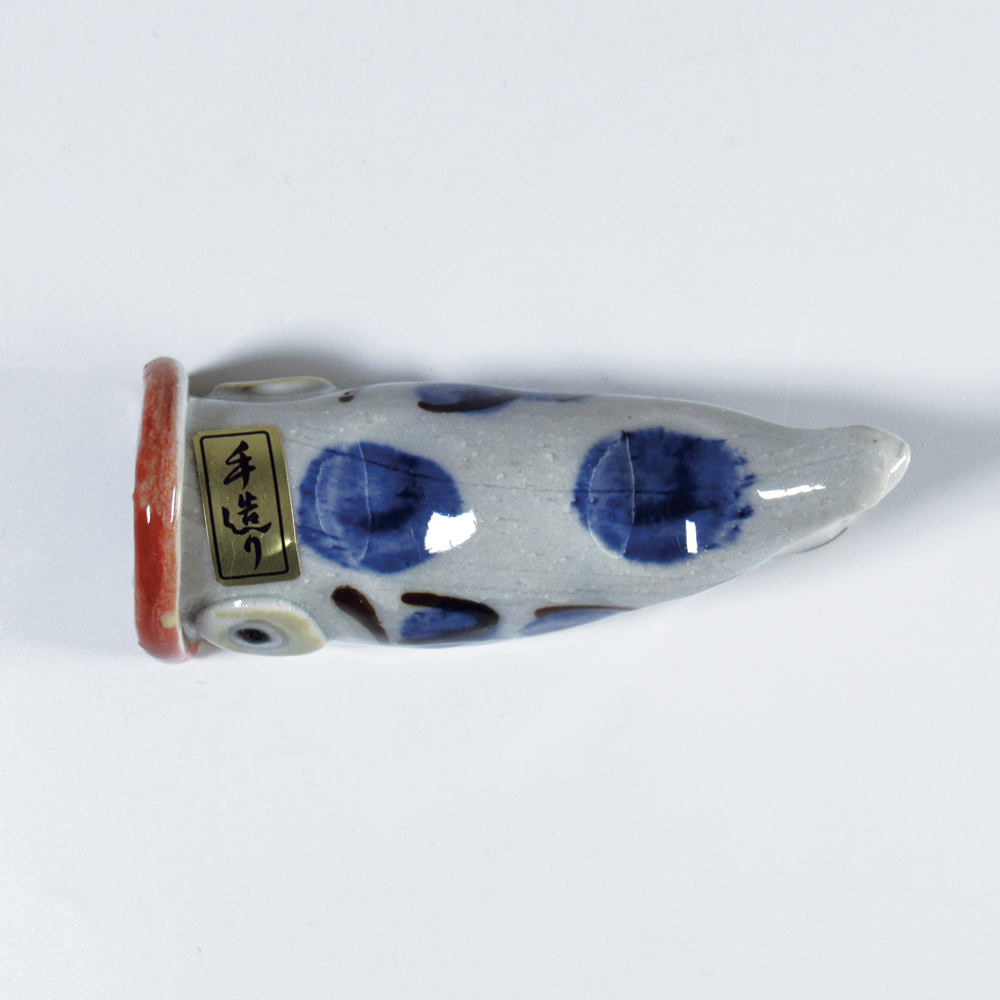 筆置き　鯉　瑠璃色　【現品限り】の画像