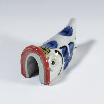 筆置き　鯉　瑠璃色　【現品限り】の画像