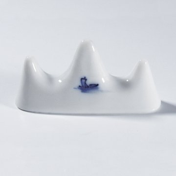 筆置き　三つ山　山水　染付　大　【現品限り】の画像