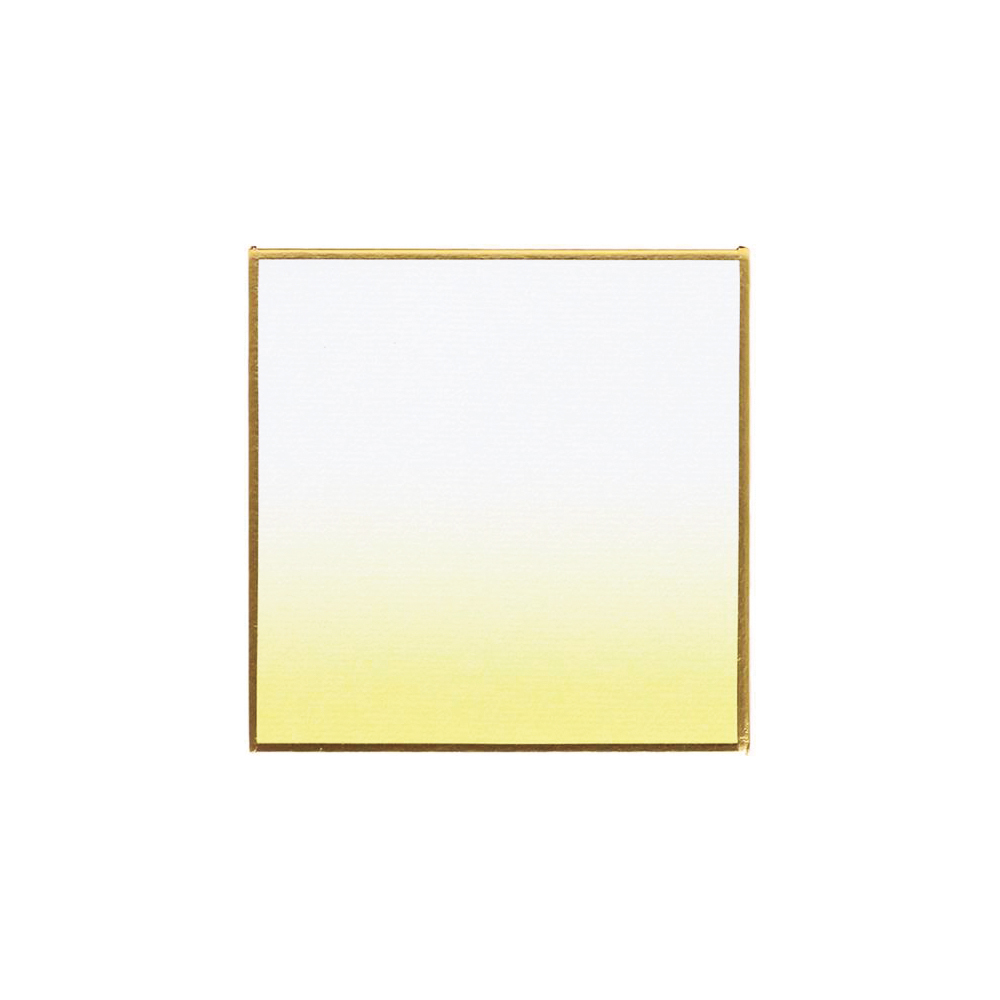 豆色紙　画仙ぼかし　黄　7.6×7.6cmの画像