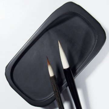 烏城彫　高級烏城セット（備前蝶・鹿(神鹿)・富貴） 書道セットの画像