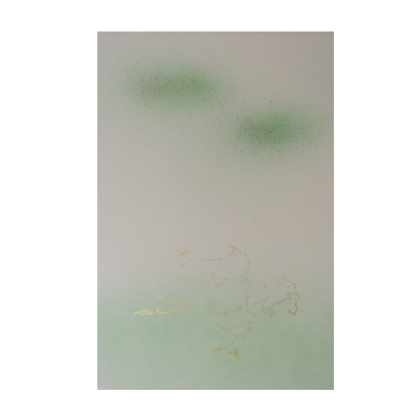 かな料紙 仮名料紙 料紙 [花霞] No.1 半懐紙判 冊=10枚 【4月の西の日】の画像