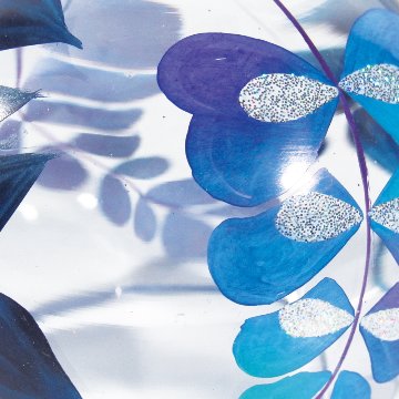 風鈴 ガラス風鈴 手作り風鈴 蒔絵仕上げ[ぎやまん匠風鈴] 藤 R-328の画像