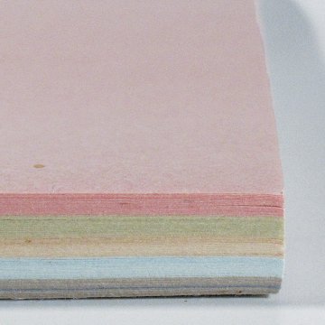かな料紙 仮名料紙 料紙 [新 源氏紙] 半紙判 5色　冊=100枚の画像