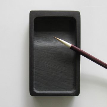 【ワケあり】書道筆 小筆 [あさつゆ] 大 0.7×3.5cm 猫毛【2026年7・8月西の日】の画像