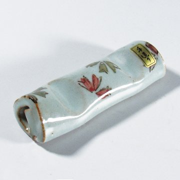 筆置き　粉引花　【現品限り】の画像