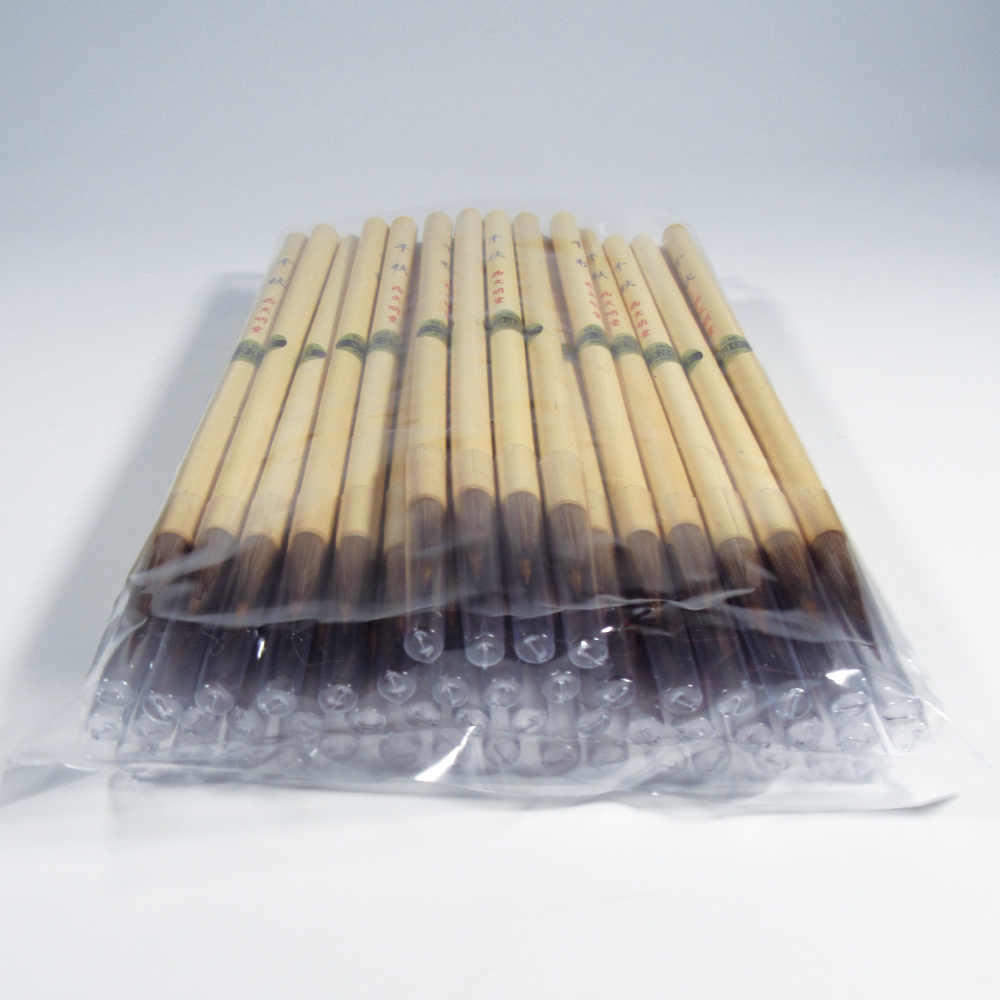 書道筆 小筆 [千秋] 50本セット 細筆 Φ6×26mm 馬 【送料無料】の画像