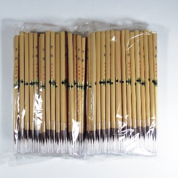 書道筆 小筆 [千秋] 100本セット 細筆 Φ6×26mm 馬 【送料無料】の画像