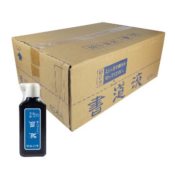 書道 墨汁 オリジナル墨液  [筆にやさしい習教]60本セット 200ml 【送料無料】の画像