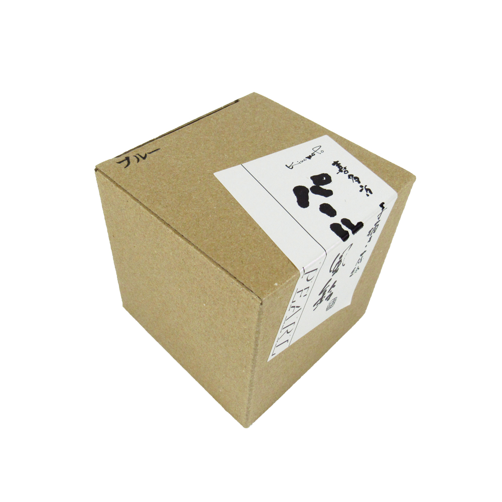 風鈴 ガラス風鈴 手作り風鈴 蒔絵仕上げ[パール風鈴] ブルー R-329 の画像