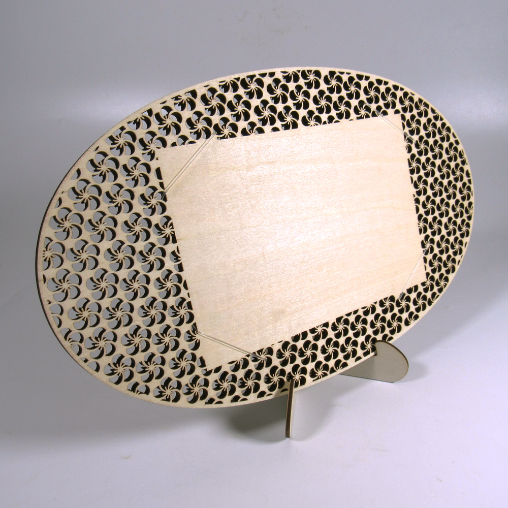 はがき はがき掛け 組子調はがき掛 はがき立 [楕円] 梅 はがき掛 葉書 ハガキの画像